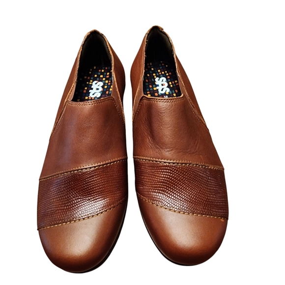 SAS Nora Slip On Brown Leather Women's Loafers Size 9.5 - Picture 3 of 12